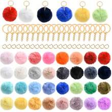 15/30/60/90 Stück Mehrfarbige Plüsch Herz-förmige Anhänger Schlüsselanhänger Tasche Auto DIY Dekoration, Muttertag Geburtstags Party Geschenk für Familie & Freunde - Verschiedenfarbig - Übersicht 4