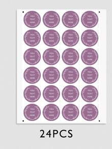 Custom Round Stickers, Vinyl Stickers Wedding, Personalized Thank You Stickers Business, Sage Party Favor Labels, Custom Circle Stickers - Type B - View 18