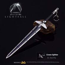 《命运2》游戏周边皇冠破坏者22厘米钥匙扣吊坠，全金属工艺玩具模型 - 彩色 - 查看 6