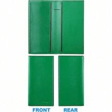 Premium Leather Checkbook Cover For Men And Women Checkbook Holder Wallet RFID Blocking - 綠色 - 查看 4