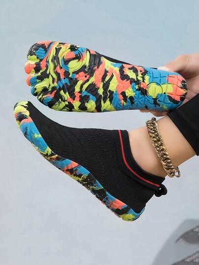 女士速干弹力赤脚水鞋，适合户外河边徒步、沙滩、钓鱼、游泳，轻便防滑透气，也适合室内瑜伽、健身，男女通用