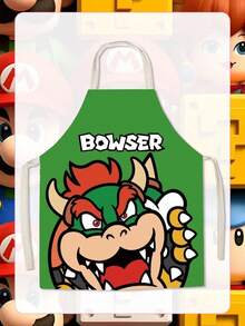 Super Mario Super Game-Related Fabric Apron, Hot Pot Restaurant Kitchen, Quirky And Fun Barbecue Dining, Cute Sleeveless Waistband, Stain-Resistant Cover For Guests - Multicolor - View 6