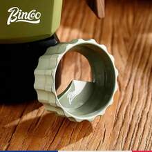 Dispensador de café Bincoo Moka, anti-polvo, válvula y doble, cafetera, accesorio especial, herramientas de café profesionales - Dispensador de polvo para engranajes, color rosa, tamaño pequeño, con 100 filtros de papel. - Ver 4