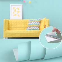 1 Roll Macaron Style Solid Color Peel And Stick Wallpaper, Textured Fashionable Self-Adhesive Contact Paper, Waterproof, Oil/Heat Resistant PET Aluminum Foil, Removable And Reusable Wall Decals In Multiple Colors, Easy To Install For Kitchen, Bedroom, Living Room, Dorm, No Damage - Multicolor - View 25
