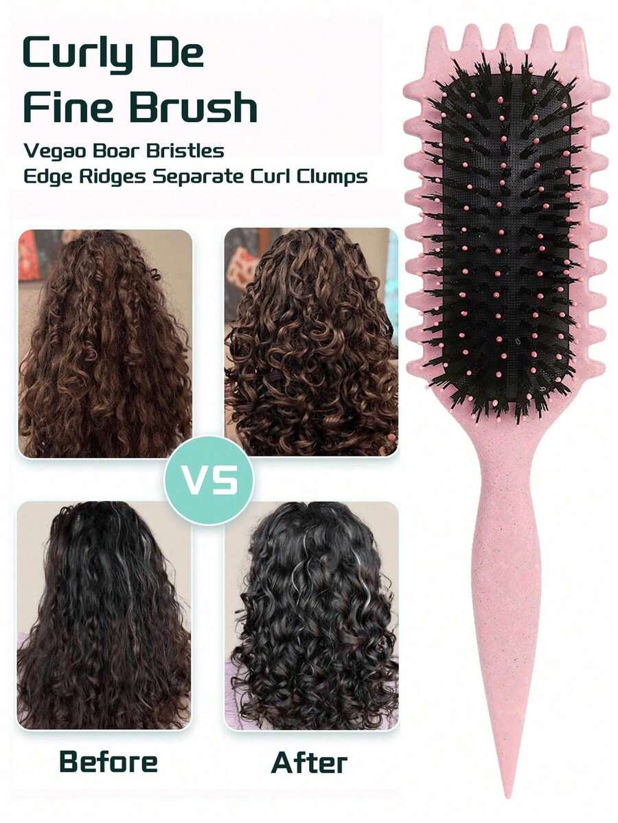 Hair brushes-EU+UK Bàn chải định hình lọn tóc xoăn | Bàn chải tóc xoăn chuyên nghiệp 2026 cho những lọn tóc xoăn, gợn sóng và xoắn hoàn hảo – Chống xù, lướt nhẹ nhàng, tạo kiểu tóc chất lượng salon