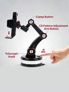 1个车载手机支架，360°旋转仪表盘手机支架，抓力稳定，安装简便，通用型车载手机支架，适用于所有智能手机 - A - 查看 5