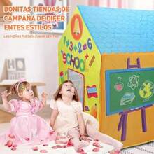 NEW Casa de Campaña para s - Tienda de Campaña para s de Juguete Plegable con Luces Parque Infantil Interior y Exterior de Gran Capacidad Regalos de Navidad para s School - como en la foto - Ver 3