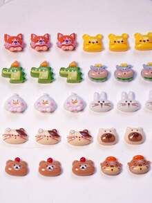 20个/40个可爱鳄鱼DIY美甲饰品 - 手机壳和耳环装饰，树脂工艺用品，适用于美甲贴片（多用途配件） - 彩色 - 查看 4