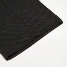 Puma 女士休闲抽绳直筒针织裤，百搭阔腿裤，春秋季 - 黑色 - 查看 4