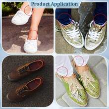 2pcs Self-Adhesive Mesh Lining Shoe Heel Protector Patch, Invisible Sports Shoes Damage Repair Sticker