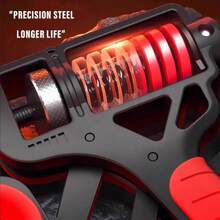 Adjustable(11–400 Lb)Counting Hand Grip Strengthener – Alloy Frame,Titanium-Plated Steel,TPR Non-Slip Handles,Back To School Season,Finger Strength Training,Hammerhead Design Doubles As A Safety Hammer,Valentine's Day,Gym,Exercise - Đỏ - Xem 4