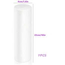 1/3/6/12支装白色圆柱形花泥，聚苯乙烯泡沫圆柱体。适用于插花、DIY花束、婚礼装饰、家居装饰、花园装饰、户外装饰、绘画、模型制作及各种DIY项目。生日、毕业等场合的绝佳礼物。 - 白色 - 查看 16