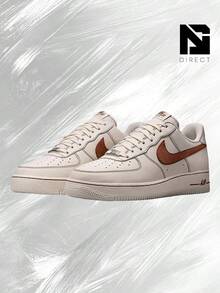 Nike Air Force 1 Low '07 LV8 Ivory Saddle Brown – Shoes For Man-Vintage-Spring & Summer-Inspired Running Shoes, Shock-Absorbing Comfort, Gym To Streetwear Casual Wear-Mother's Day Gifts-Father's Day Gift–HQ2037 101 - Ivory/Saddle Brown - 查看 2