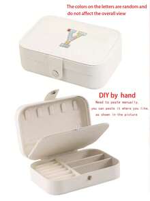 1pc Portable Zipper Jewelry Box, Travel Jewelry Storage Case For Rings, Pendants, Earrings, Necklaces, Bracelets, Gift Box For Women - Multicolor - View 23