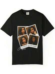 Valentine Outfits For WomenBlack T-Shirt With Popular Colors, Animal Patterns, Geometric Patterns, Tie Dye Patterns, Floral Patterns, Millennial Spicy Girl Style, Y2K Style, Basic Patterns, Floral Patterns, Loose,Fall Fit For Women, Christmas Fit Women,Tops,Fall Clothes For Women,Vestidos Elegantes De Mujer,Winter Clothes For Women,Niche Vitality, Am I The Drama_ Uni T-Shirt - Fan TeeLoose And Comfortablebenito Bowl Tops - Đen 18 - Xem 6