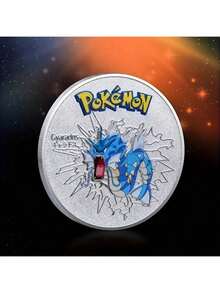 pokemon Monedas de metal de Pokémon, monedas de metal de Pikachu, Charizard, Mewtwo, Pikachu, tarjetas de colección de juego redondas, juguetes de anime - Multicolor - Ver 15