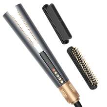 3-In-1 Multifunctional Styling Tool (Negative Ion 200M Frizz-Free Shine) | High-Speed Airflow + Rapid Heating | 3 Temperature Settings + Hot/Cold Mode | LCD Digital Display + Auto Shut-Off (Overheat Protection) | Suitable For All Hair Types (Fine/Coarse/Curly/Straight) - Grey - View 9