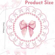 12/24 Pieces, 33cm Placemats, Disposable Bow-Patterned Placemats, Suitable For Christmas, Restaurants, Birthdays, Parties, Banquets, Cafes, Graduation Parties. - Multicolor - View 4