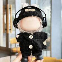 6.69英寸娃娃服装套装，包含6件套——帽子、毛衣、裤子、耳机、包包、鞋子，可爱娃娃装，适合第一代/第二代/第三代娃娃，生日和节日礼物（不含娃娃） - 彩色 - 查看 8