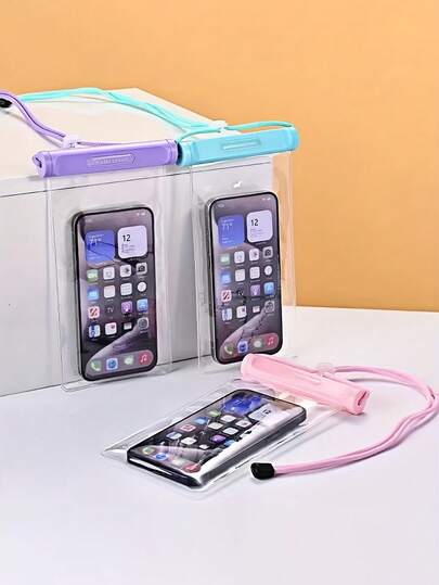 1pc Thick Waterproof Touchscreen Phone Pouch, High Transparency, Halter For Outdoor Swimming, Diving, Water Sports, Travel - Perfect Gift For Adventurers