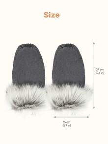 2pcs Winter Anti-Freeze Baby Stroller Gloves, Windproof Waterproof Stroller Hand Muffs, Universal Quick Release Handle Gloves, Fit For 99% Baby Strollers & Prams, Suitable For Snow Season, Baby Stroller Winter Accessories - Black - View 9