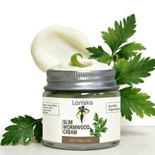 天然艾草提取物纤体霜，温和有效，不刺激，滋润身体肌肤，每日轻柔按摩涂抹 - 白色 - 查看 6