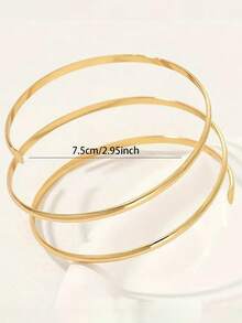 1 Pc Women Arm Cuffs Metal Wire Arm Band Upper Arm Bangle Summer Body Jewelry