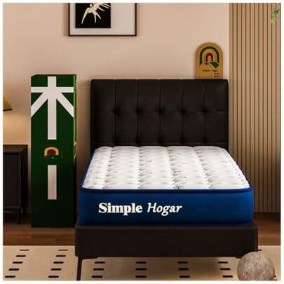 Colchones IndividualesColchon Individual con Primavera Colchon Individual Esponja de Alta Calidad Suave y Comoda Dureza Moderada 20 CM de Altura Enviado en Caja y. 190x100x20 CM