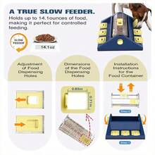 2 Levels Of Challenge, Large Size, Paw - Activated Rolling Dog Puzzle Feeder Toy, U. S. Design, Treat Puzzles Feeding Small Medium Dogs Mental Stimulation Puppy Food Slow Dispenser Toy - 大號 + 藍色 - 查看 6