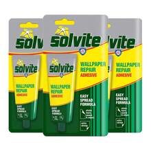 Solvite Wallpaper Repair Adhesive 56g 3 Pack With Easy-Spread Formula For Seam And Edge Repairs, Strong Hold Solution For Quick DIY Wallpaper Fixes - A - View 2