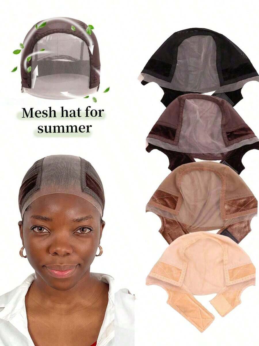 Lace Wig Grip Cap Women 4x5 Transparent Lace Wig Cap Non Slip Wig Gripper Headband With Silicone Keeping Wigs In Place Adjustable Lace Wig Gripper Make Your Wigs Gluless - 彩色 - 查看 1