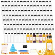 Tomnk 12/36/72pcs 16oz Plastic Juice Bottles With Caps, Reusable Juicing Bottles, Clear Empty Containers For Drinks, Smoothies And Other Beverages - clear - View 2