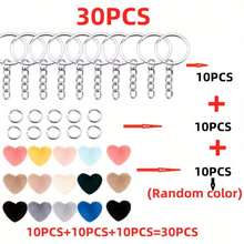 15/30/60/90 Stück Mehrfarbige Plüsch Herz-förmige Anhänger Schlüsselanhänger Tasche Auto DIY Dekoration, Muttertag Geburtstags Party Geschenk für Familie & Freunde - Verschiedenfarbig - Übersicht 13