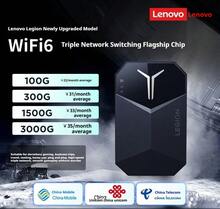 Lenovo Portable WiFi, Tri-Network Compatible, SIM-Free, Car-Mounted 4G Portable Internet Access Device, 2025 Legion LM60 Portable WiFi, Black - Black - View 1