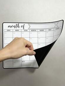 1pc Magnetic Fridge Calendar - Strong Magnetic Backing, Smooth Dry Erase Surface, Practical Calendar, Durable Whiteboard - Perfect For Kitchen Organization, Meal Planning, Family Planners, Reminders, And Notes On Refrigerator,Stay On Track And Organize Your Month With This Convenient Calendar, Useful For Tracking Goals, To-Do Lists, And Appointments - Multiple Specifications - View 7