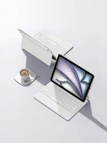 Bàn phím Magic Keyboard Case tương thích với iPad Pro thế hệ 1, 2, 3, 4 2018-2022, máy tính bảng 11 inch, chân đế từ tính cho các mã model: A1980 A2013 A1934 A1979 A2228 A2068 A2230 A2231 A2377 A2459 A2301 A2460 A2435 A2759 A2761 A2762. Bàn phím máy tính bảng có Bluetooth, bàn di chuột và đèn nền. - trắng - Xem 9