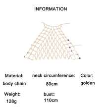 Sequin Body Chain, Hollow-Out Sexy Bikini Chest Chain, Multi-Layer Body Chain Necklace, European And American Style - Multicolor - View 7