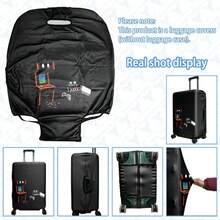 1 件装行李箱套，多种尺寸可选。采用聚酯纤维材质，防刮耐磨，男女通用。商务旅行和夏季度假的理想之选。易于手洗且可拆卸，是旅行必备配件。 - 彩色 - 查看 3