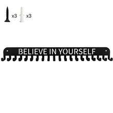 Estante de exhibición de medallas de metal, organizador de colgador montado en la pared, soporte de premios de gran capacidad, decoración para el hogar de carreras, fútbol, deportes y karate - A1 - Ver 10