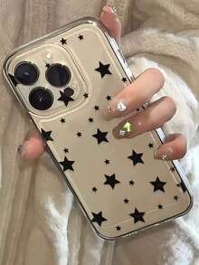 星空图案单件装防震手机壳，兼容 16 Pro Max、16、16 Pro、15 Pro Max、14 Pro Max、13、11、12、XR，卡通设计保护套 - 彩色 - 查看 4