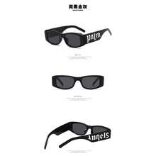 Large Frame Black Letter New Fashion UV Protection - Đen/Xám - Xem 10