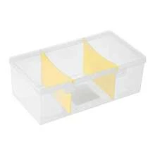 Korean Acrylic Transparent Storage Box Blind Box Card Kpop Photocard Storage Box Photo Card Organizer Compartment Flip Box - Trong suốt - Xem 7