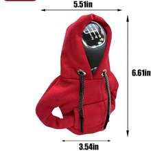 1pcs Gear Shift Hoodie Cover, Universal Car Shift Knob Hoodie, Mini Hoodie For Car Shifter, Automotive Interior Cute Gadgets, Car Accessories And Decorations - Nhiều màu - Xem 3