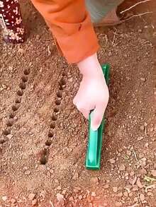 播种工具、土壤螺旋钻、花园播种间距工具，适用于农田和家庭花园种植，农业耙 - 彩色 - 查看 2