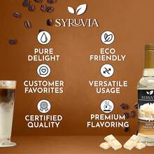 Syruvia White Chocolate Syrup For Coffee 25.4 Ounces White Chocolate Coffee Syrup - 25.4 Fl Oz - View 5