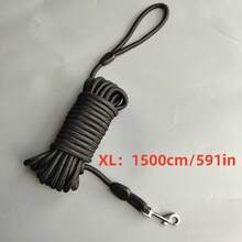 Dây dắt chó huấn luyện chịu lực 360°, dài 3m/5m/10m/15m, chất liệu PP, khóa kim loại, tay cầm tiện dụng, dây đeo có thể điều chỉnh, phù hợp cho chó nặng đến 130lbs (khoảng 59kg), tuyệt vời cho đi dạo ngoài trời, huấn luyện, cắm trại, vượt chướng ngại vật. - màu đen - Xem 15