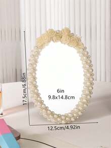 1pc European Style Personalized Makeup Mirror, Vanity Mirror, Suitable For Room, Bedroom, Dressing Table, Also As A Gift For Family And Friends - Multicolor - View 20