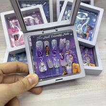 Mattel 随机韩流女巫组合美甲贴纸/指甲贴花，少女/儿童可穿戴贴纸，手工创意玩具 - 彩色 - 查看 5