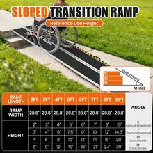 Rampa Plegable de Aluminio de 2.4 m y 800 lb de Capacidad, para Autos, Escaleras y Sillas de Ruedas - 8 pies - Ver 5
