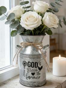 天然纹理花瓶。适合搭配鲜艳的红玫瑰花束，摆放在卧室床头柜上，配以柔和的灯光，营造温馨简约的居家放松氛围。 - 銀色 - 查看 3